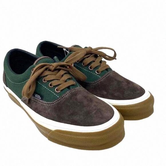 VANS Vault OG Era LX Sneakers Canvas Suede Brown VN0A3CXNBGS Shoes Women's Green - Picture 7 of 11